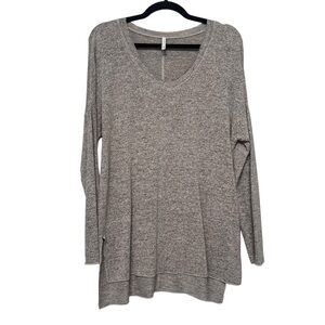 Z Supply Heather Gray Long Sleeve Top